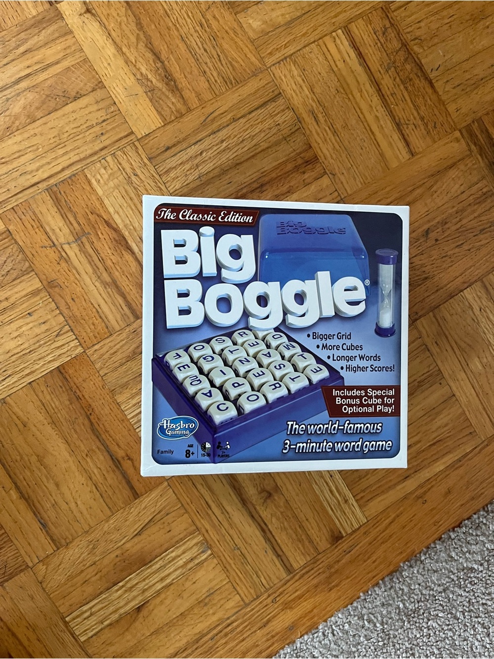 Hasbro Big Boggle Word Game - Blue and White